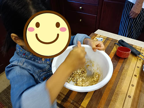 親子留学で料理体験