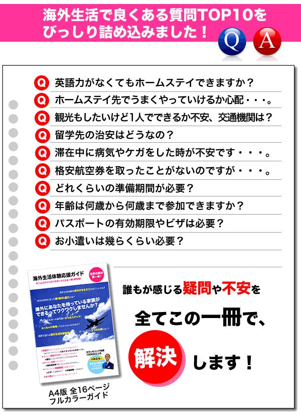 海外生活でよくある質問TOP10