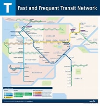 バンクーバーのバス路線図