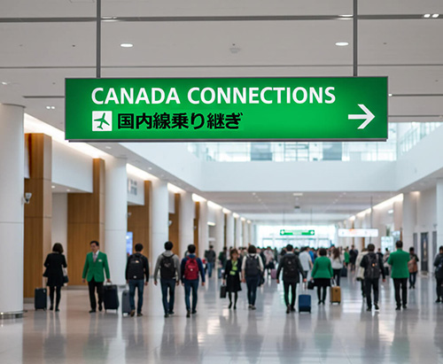 バンクーバー空港国内線乗り換え